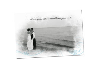 Carte de remerciement ref 245