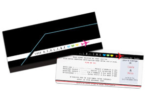 Faire-part billet d'avion ref 312