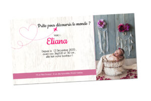 Faire-part naissance - Carte d'embarquement 02