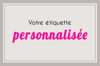 Etiquette personnalisée