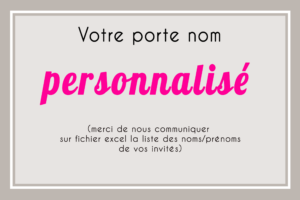 Porte nom personnalisé